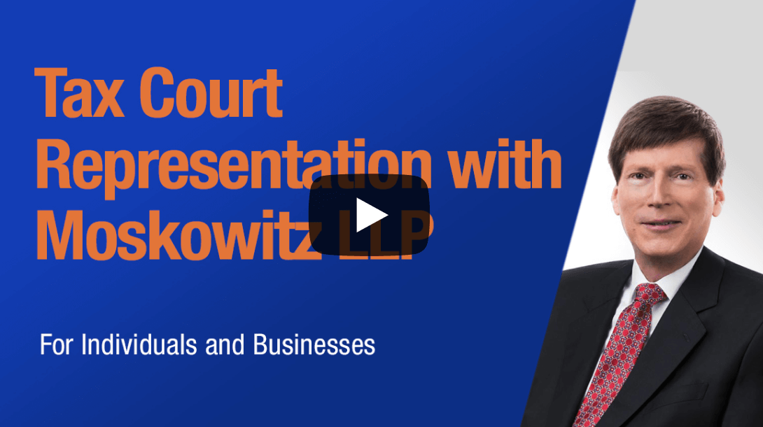 moskowitz tax court representation video poster OPT