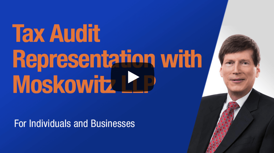 moskowitz tax audit represntation video poster OPT